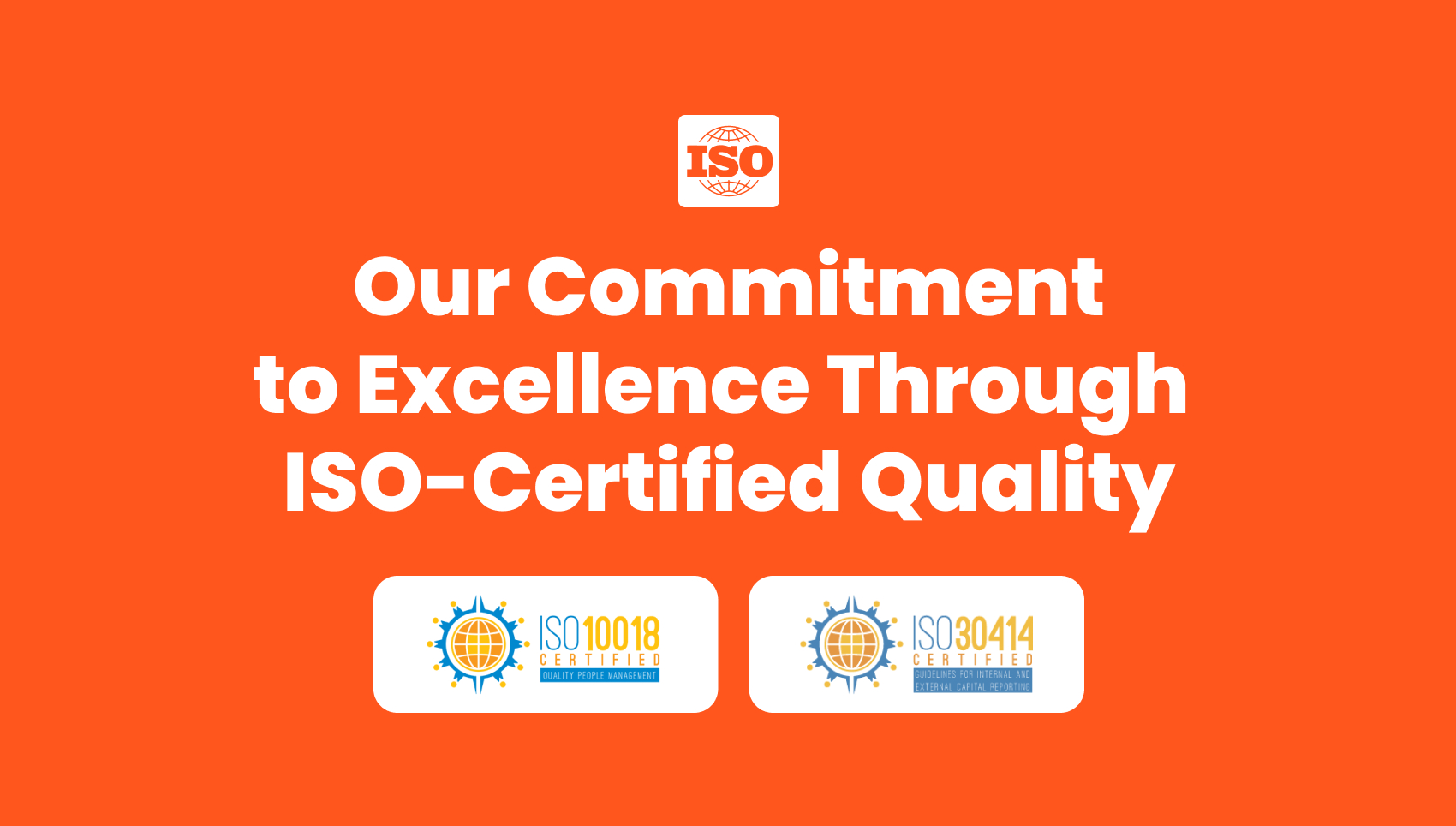 Our Commitment to Excellence Through  ISO-Certified Quality - cover